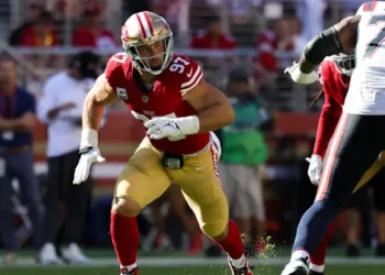 A more run-heavy approach might benefit the 49ers, according to Nick Bosa.