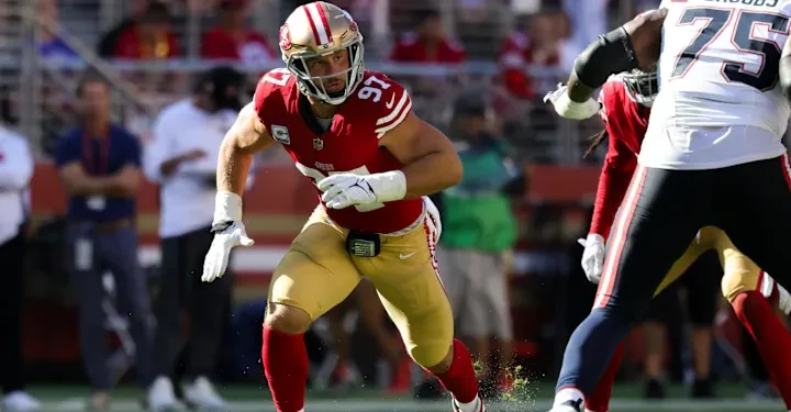 A more run-heavy approach might benefit the 49ers, according to Nick Bosa.