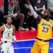 LeBron James of the Lakers recalls Pacers guard Tyrese Haliburton calling him ‘grandpa’ with Team USA.