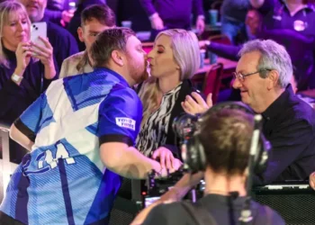 DOUBLE TROUBLE Fallon Sherrock’s boyfriend Cameron Menzies faces darts fine as hidden mic catches ‘fat f***’ outburst after title win