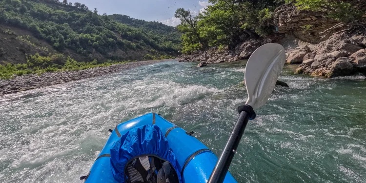 A 200km kayak voyage along a wild, untamed river in Europe