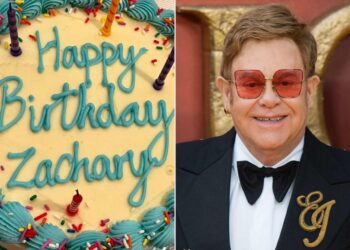 Elton John Shares Snap of Son Zachary’s Birthday Cake as They Celebrate Him Turning 14: ‘So Beautiful’
