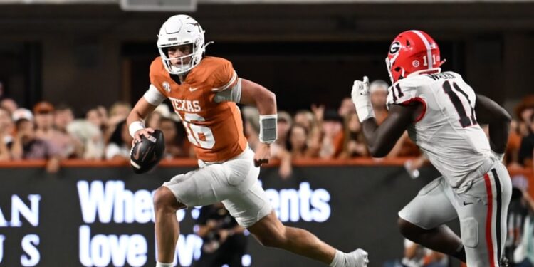 Texas quarterback Arch Manning announces NIL partnership with Red Bull.