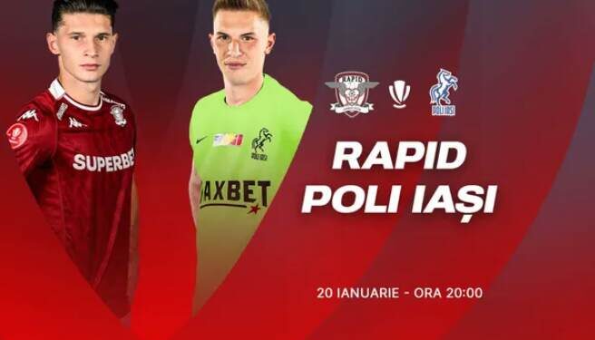 Rapid – Poli Iași: probleme la ambele echipe, înaintea meciului direct