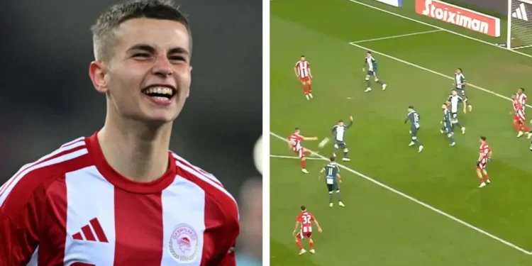 Εντοπίστηκε σε συγκλονιστική κίνηση: Ο Χρήστος Μουζακίτης σκοράρει εντυπωσιακό βόλεϊ για να βοηθήσει τον Ολυμπιακό να νικήσει τον Παναθηναϊκό στο Κύπελλο Ελλάδας