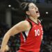 Kelsey Plum has won a Guinness world record,as the first athlete in the history of sport to have
