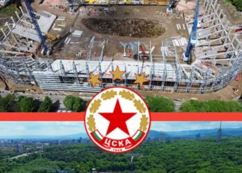 Кой забеляза статуята на човек пред проекта за нов стадион на ЦСКА София; това трябва да е легендата на София… снимки в линка.