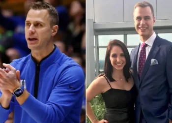Congratulations: Duke Head Coach Jon Scheyer Celebrates Surprise Anniversary with Wife Marcelle Provencial on Game Day!