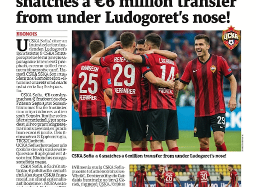ТРАНСФЕРНА БОМБА: ЦСКА-София отмъкна трансфер за 6 милиона евро под носа на Лудогорец