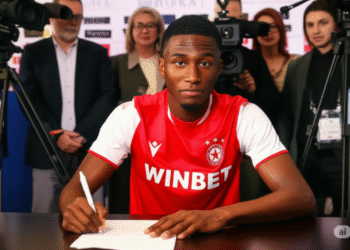 ИЗГРЯВАЩАТА ЗВЕЗДА ИСААК АЛАВИЯ СЕ ПРИСЪЕДИНЯВА КЪМ ПФК ЛЕВСКИ СОФИЯ 🔵 ⚪:  Много поздравления за Исак Алавия, който подписа с ПФК Левски София, след като изкара впечатляващ сезон!