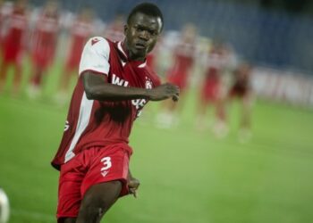 Сейни Санянг от ЦСКА, който пропусна втората дузпа срещу Арда в плейофите на Конферентната лига вчера, получи