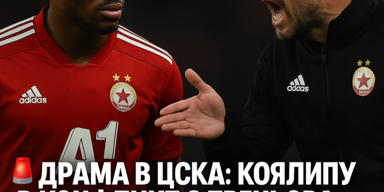 🚨 Драма в ЦСКА: Коялипу в конфликт с треньора заради тактическо разминаване!