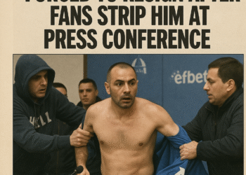 Новият треньор на Левски София, принуден да подаде оставка, след като феновете го съблекат на пресконференция ” *