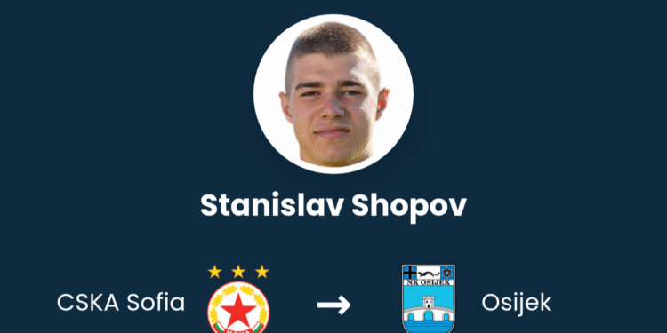 Станислав Шопов Преминава в Осиек със Свободен Трансфер След Звезден Сезон в ЦСКА София