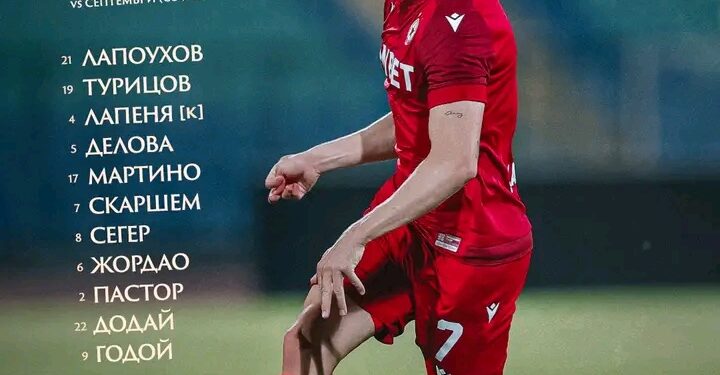 📄👇 Душан Керкез определи титулярните 𝟏𝟏 за домакинството срещу Септември (София).  🔴 НАПРЕД, ЧЕРВЕНИТЕ!