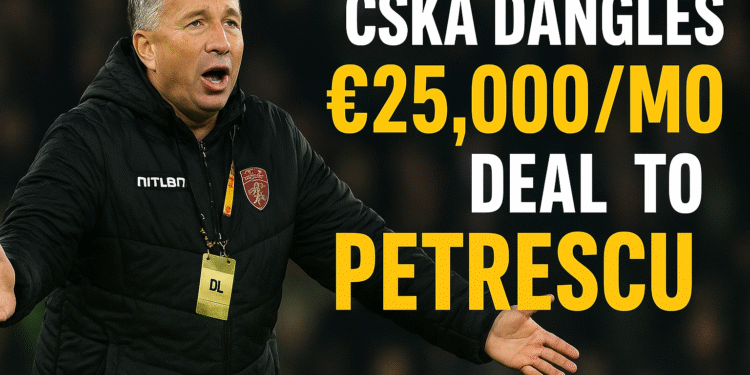 ЦСКА изкушава Петреску с месечна заплата от €25 000 – смел ход във футбола на България!