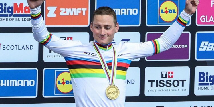 Wereldkampioenschappen van de UCI: Van der Poel wint de regenboogtrui in de wegwedstrijd….. gefeliciteerd!!!