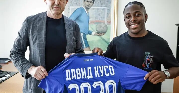✍️ ПФК „Левски“ подписа договор със фланговия футболист Давид Кусо. Контрактът с анголския футболист е до лятото на 2029 година.