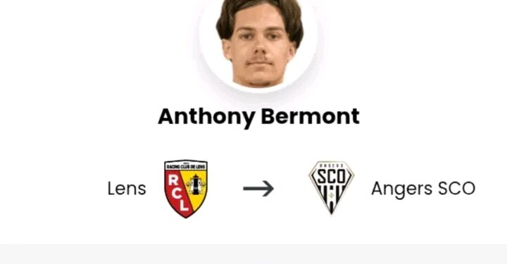 🚨OFFICIEL : Angers SCO finalise le mercato estival pour s’attacher les services de l’ailier prometteur Anthony Bermont, en provenance du RC Lens, sous forme de prêt pour une saison, incluant une clause importante⚪⚽⚫