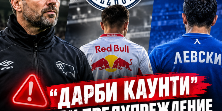 „Дарби Каунти“ отправи предупреждение към „Левски“ (София) относно „Ред Бул Залцбург“ – „Стойте далеч“