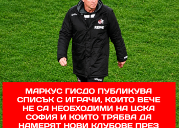 Маркус Гисдо публикува списък с играчи, които вече не са необходими на ЦСКА София и които трябва да си намерят нови клубове през януари. Играч номер 4 в този списък ще ви изненада!