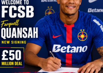 OFICIAL: FCSB finalizează un transfer spectaculos de 500 de milioane de lire sterline pentru Jarell Curran…