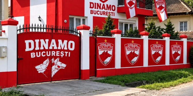 ȘOCANT! Gest impresionant al antrenorului de la Dinamo: și-a terminat casa și a vopsit-o în roșu și alb pentru a-și arăta dragostea față de campioana României! 🔴⚪….